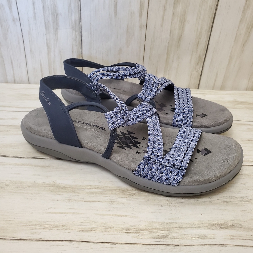 Skechers Reggae Slim Strappy Sandals Womens Size 7 - Picture 3 of 7